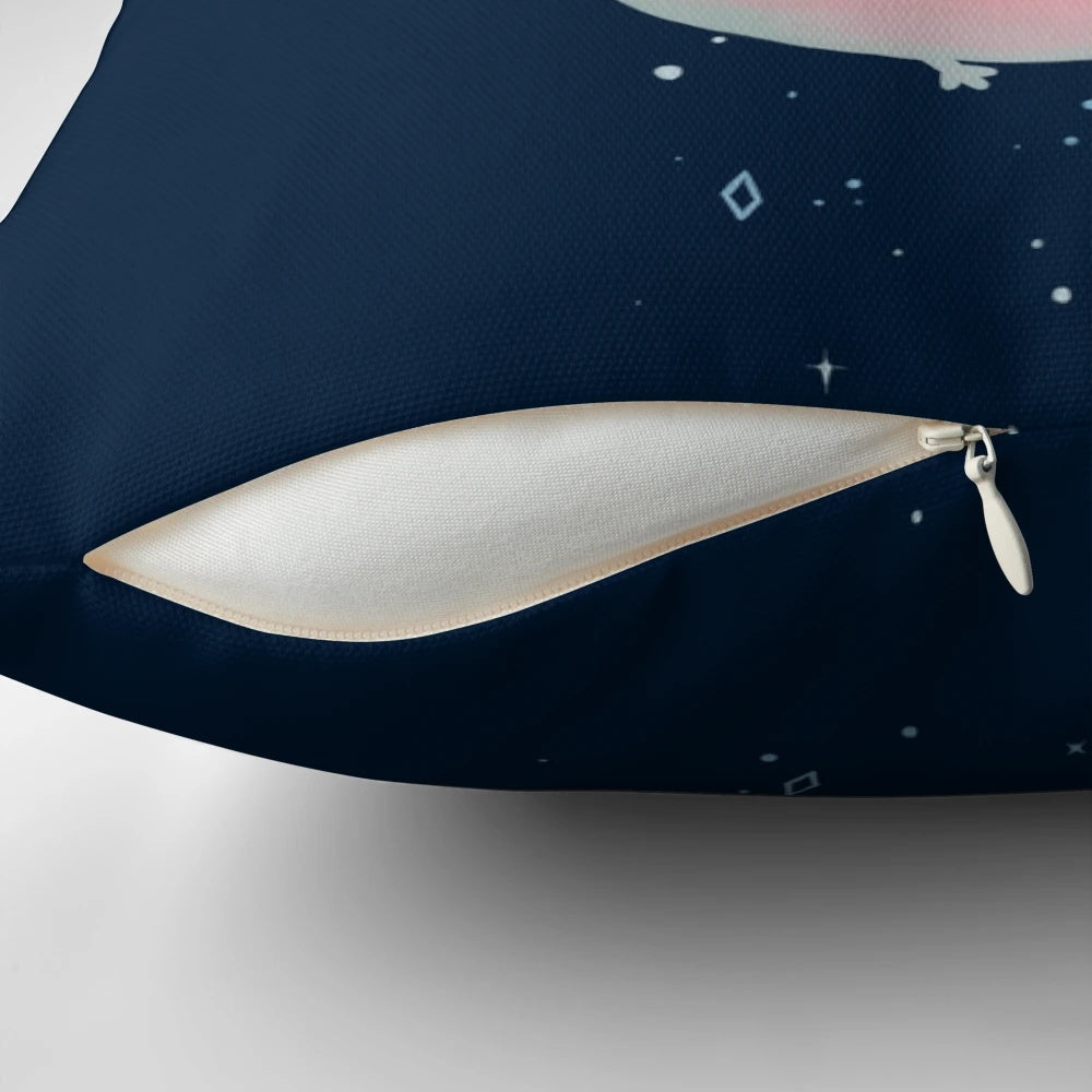 Soft, plush axolotl pillow with a princess crown, stars, and a whimsical, fantasy design.
