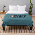 Badass poet mermaids plush blanket featuring mythical ocean-themed design