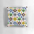 A decorative pillow featuring the cover art of "The Box of Delights" fantasy novel.