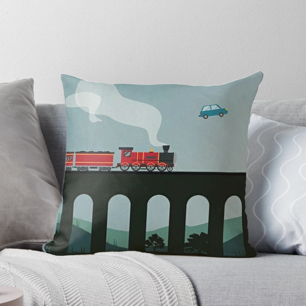A classic, soft pillow featuring a magical Harry Potter design for enchanting home decor.