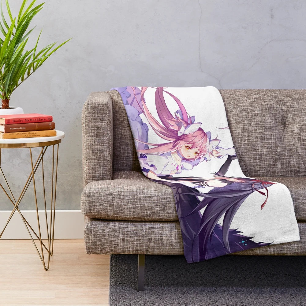 Homura Akemi inspired plush blanket from the anime Magia Record