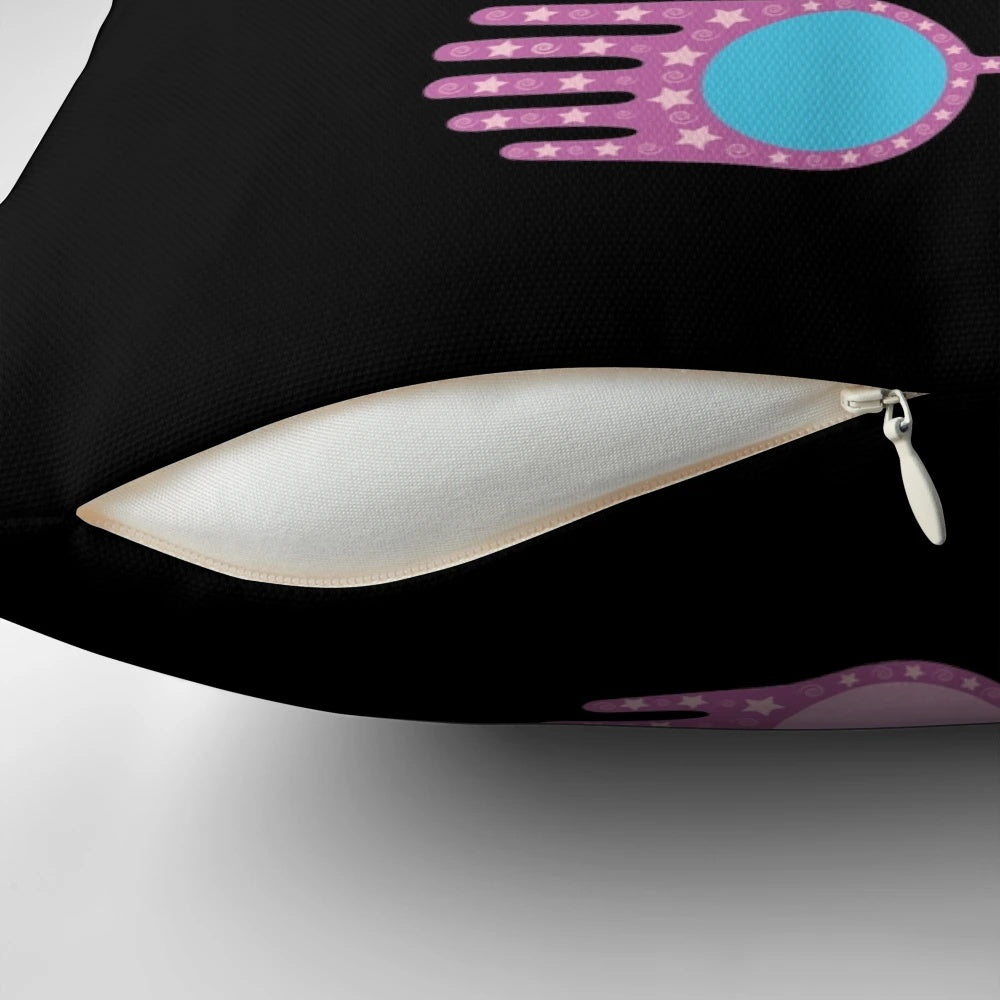 Whimsical Pillow with Luna Lovegood Inspired Wizard Glasses Design