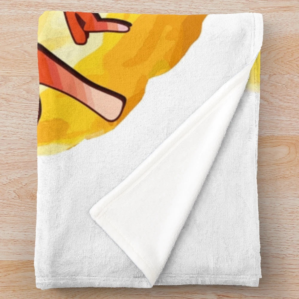 Mashle anime-inspired profiterol plush blanket with magical power and strength