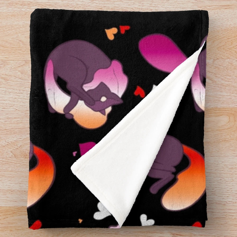 Soft and cozy plush blanket featuring the character Melog from the LGBTQ+-inclusive TV series She-Ra and the Princesses of Power