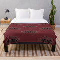 Messer Prongs plush blanket with Marauders Map design