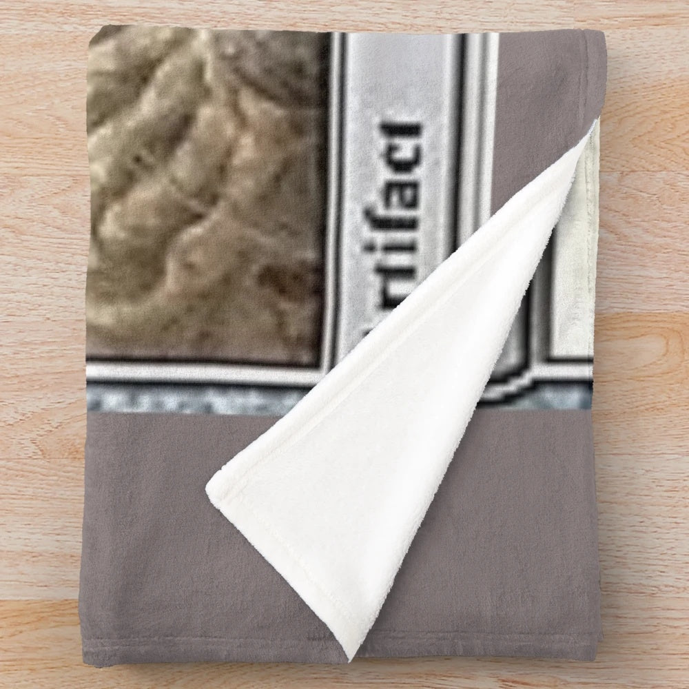 Cozy plush blanket with mox sapphire and black lotus design for magic the gathering fans