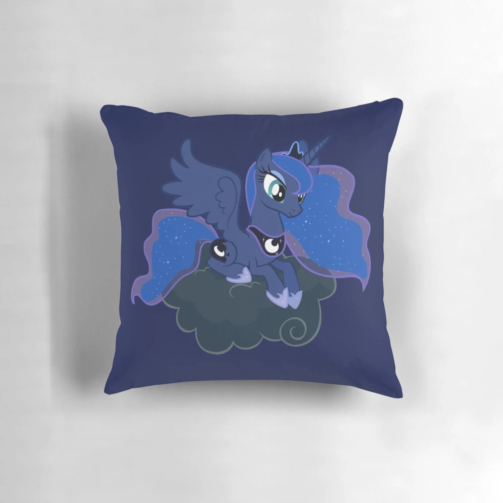 Soft and cozy pillow featuring Princess Luna, the night guard from My Little Pony.