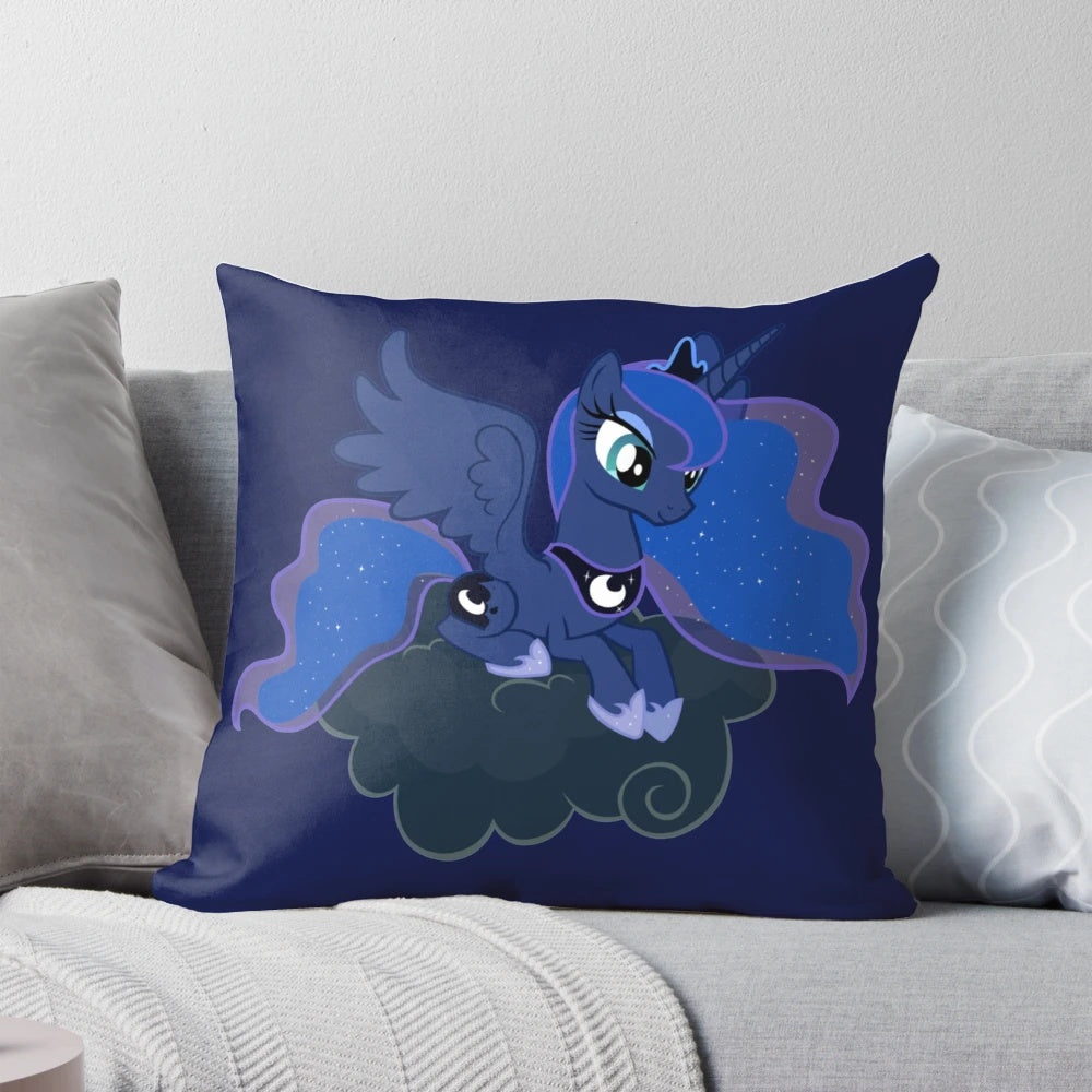 Soft and cozy pillow featuring Princess Luna, the night guard from My Little Pony.