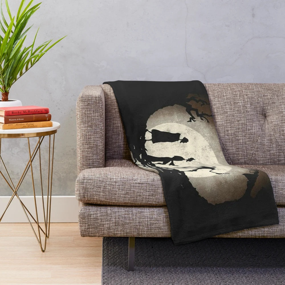 Magical plush blanket with Harry Potter inspired design