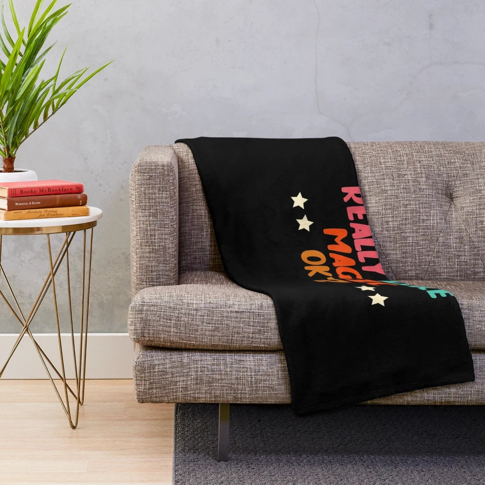 Cozy plush blanket featuring a magical and creative design