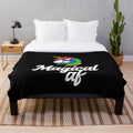 Magical Plush Blanket with Unicorn and Rainbow Design