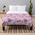 Soft and cozy plush blanket with a whimsical Luna Lovegood-inspired design