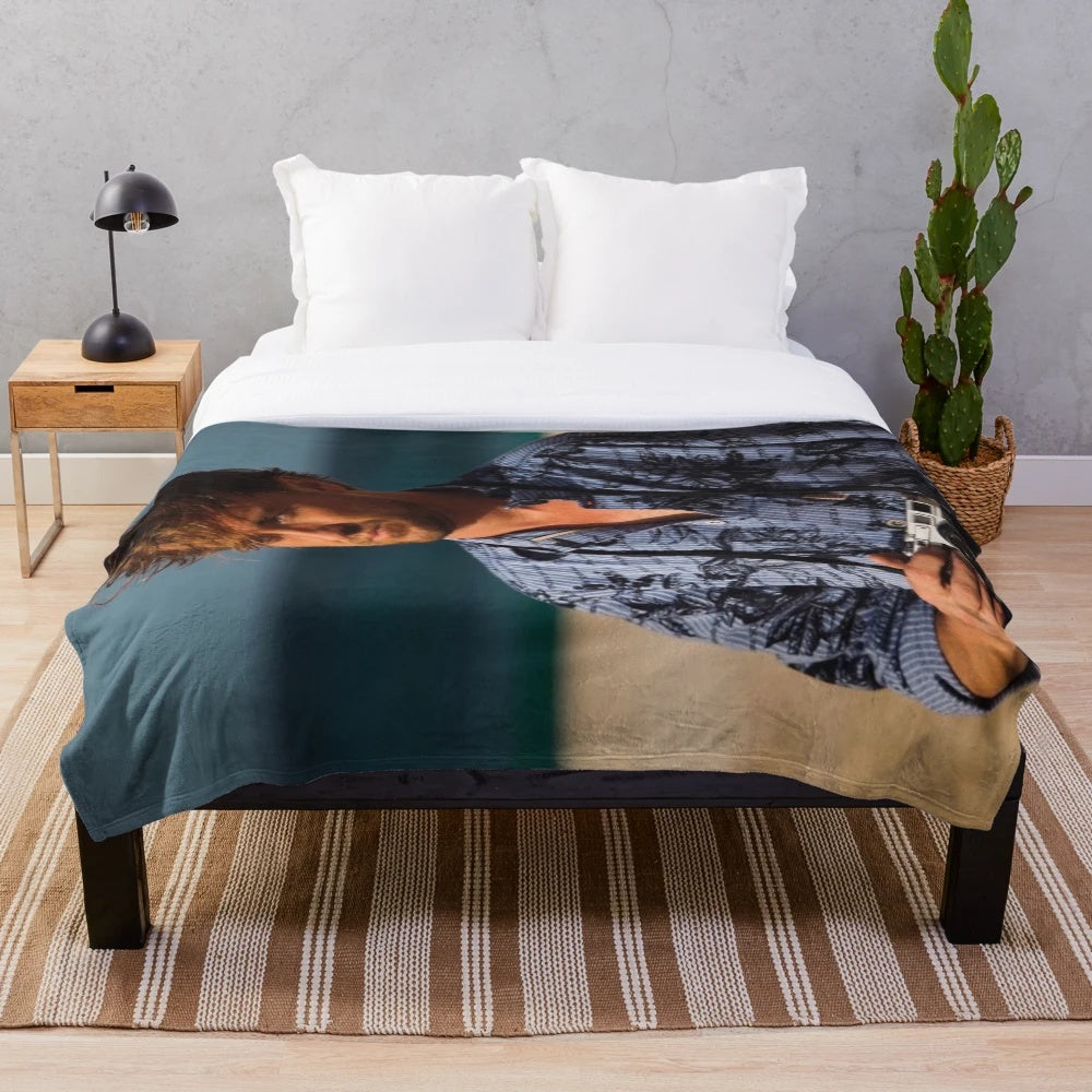 Tom Felton Draco Malfoy inspired plush blanket