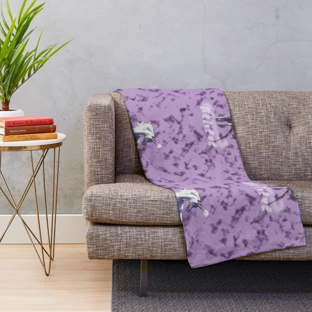 Cozy plush unicorn blanket with a dreamy, magical design