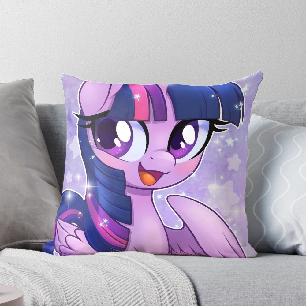 Plush Princess Twilight Sparkle Pillow with Sparkling Stars