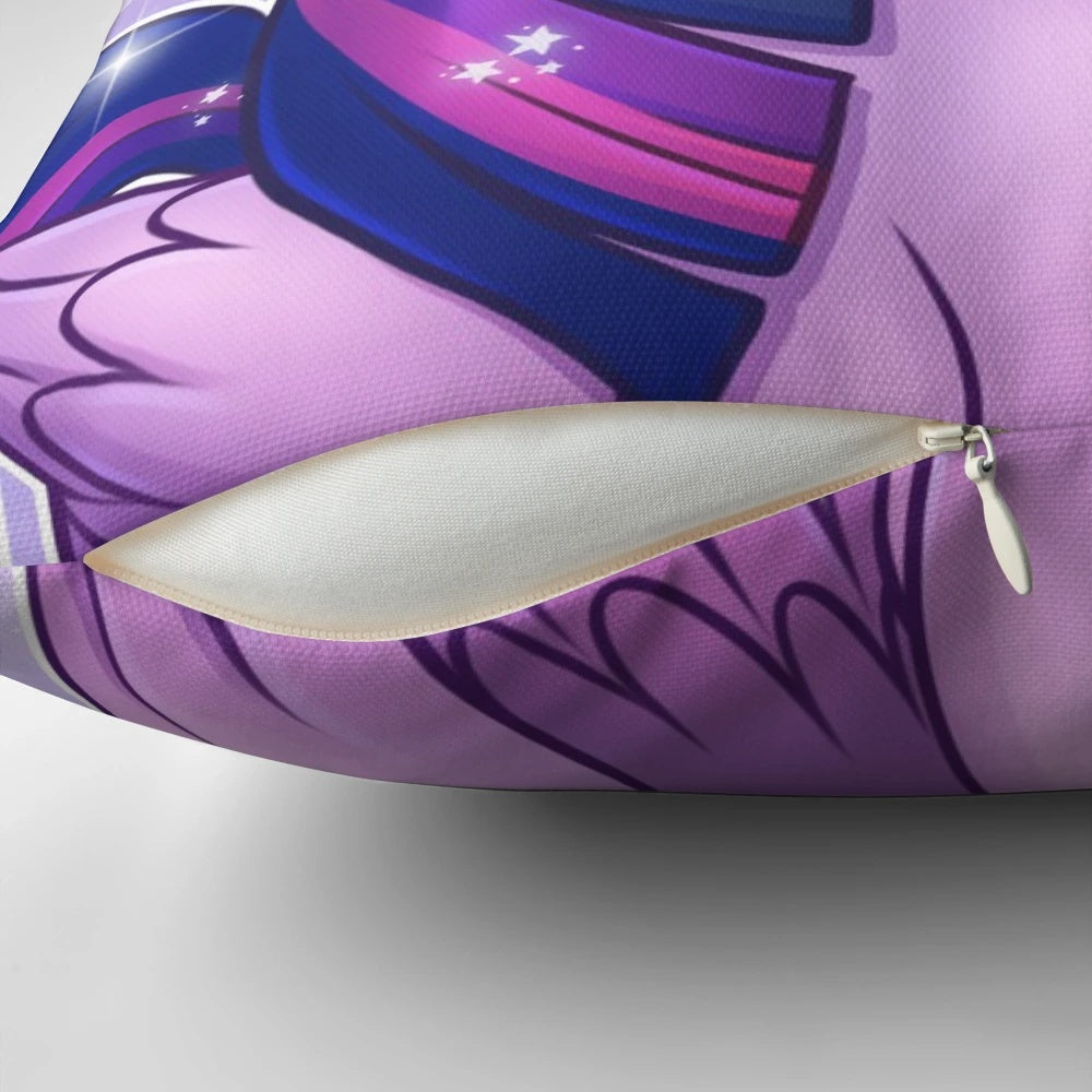 Plush Princess Twilight Sparkle Pillow with Sparkling Stars