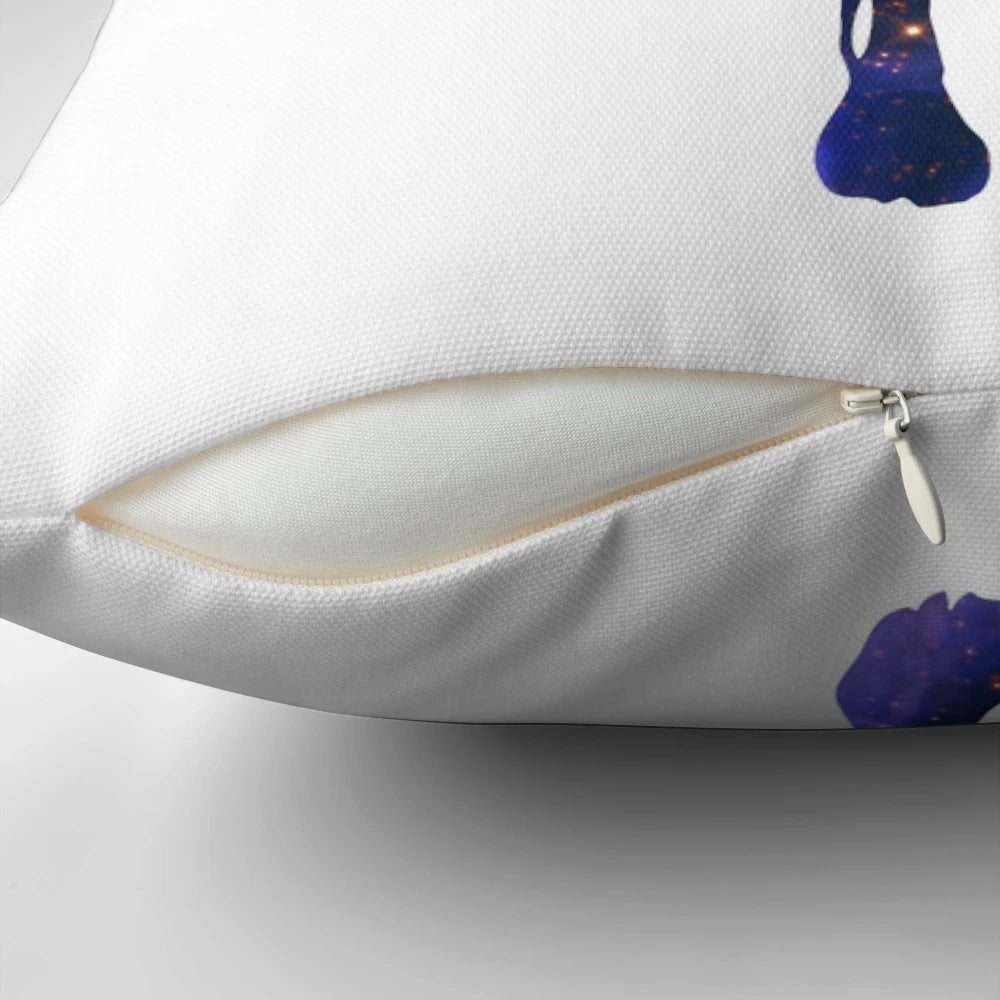 A plush, square pillow featuring the beloved house-elf Dobby from the Harry Potter series.