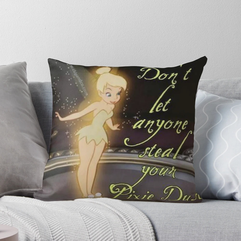 Tinkerbell 15-inch decorative pillow with fairy design
