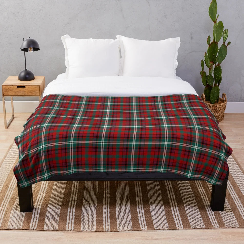 Maguire Inspired Red Tartan Plush Blanket