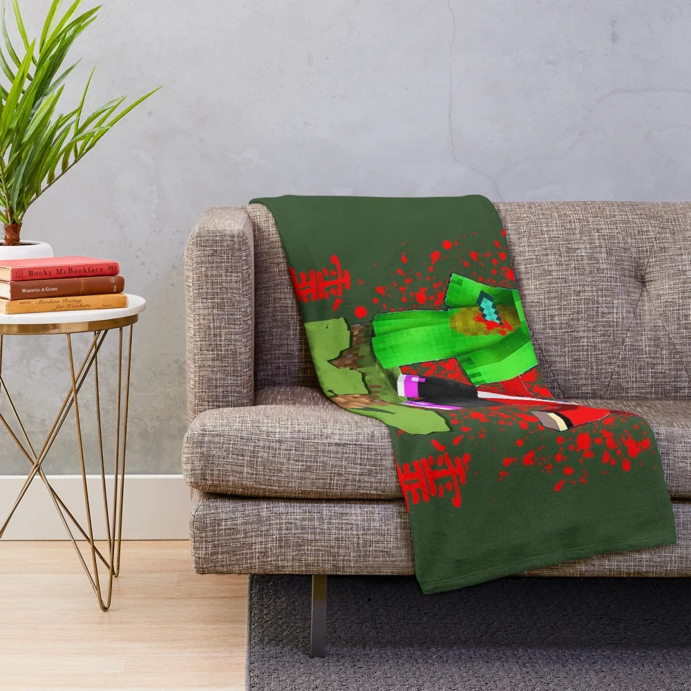 Maizen and Mikey Minecraft Plush Blanket