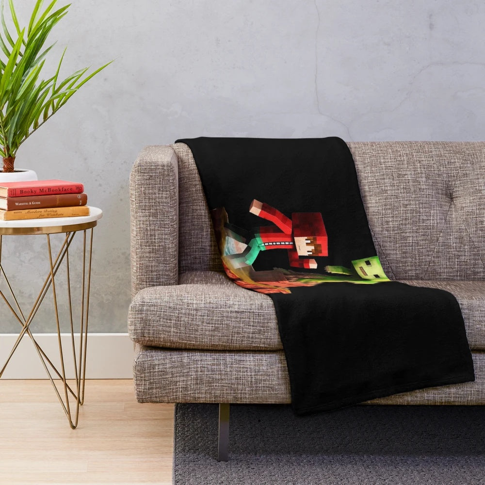 Maizen inspired plush blanket featuring a cozy and stylish design