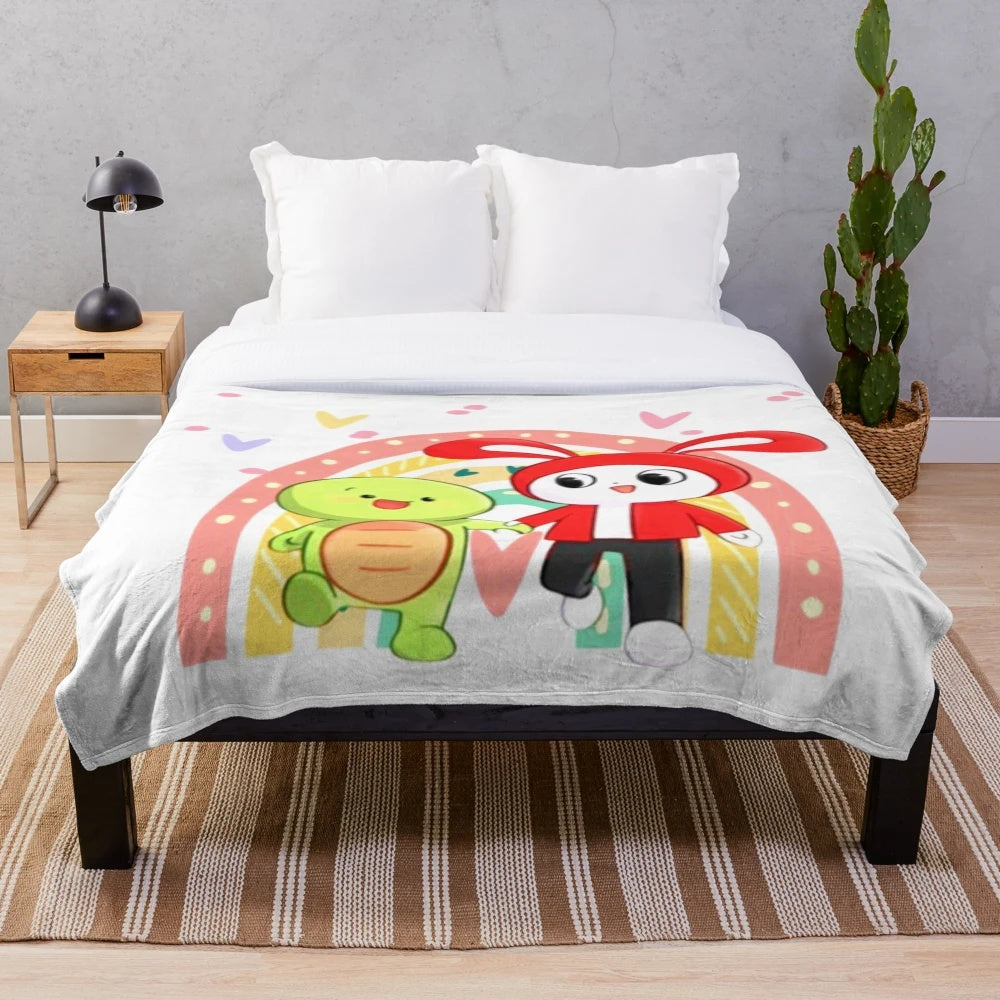 Maizen-inspired plush blanket featuring the character from the anime series