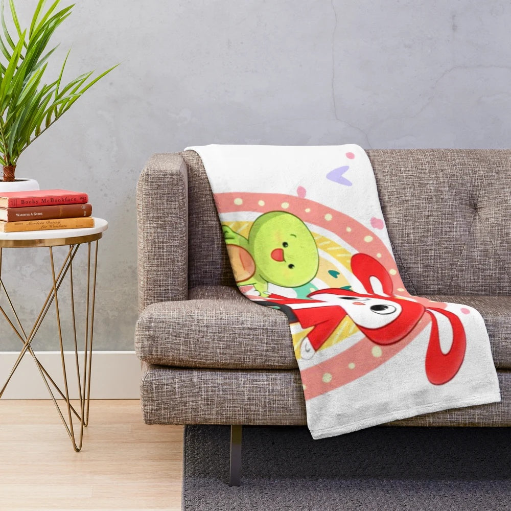 Maizen-inspired plush blanket featuring the character from the anime series