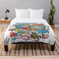 Majestic Asian Dragon Plush Blanket