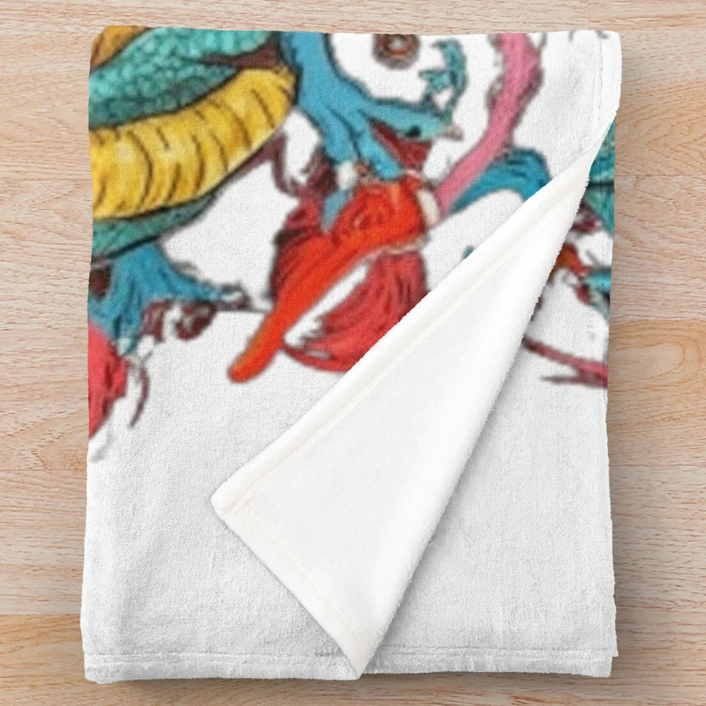 Majestic Asian Dragon Plush Blanket