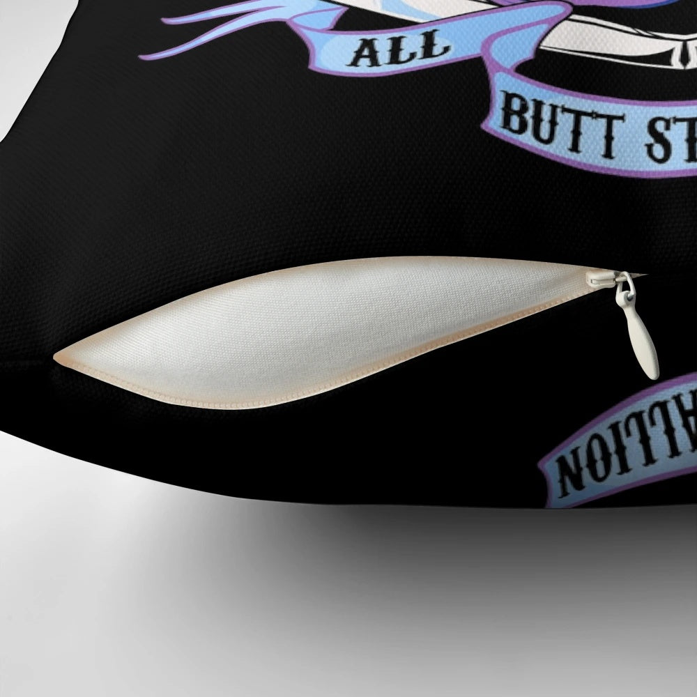 A plush, diamond-shaped pillow featuring a majestic equine design, perfect for Borderlands enthusiasts.