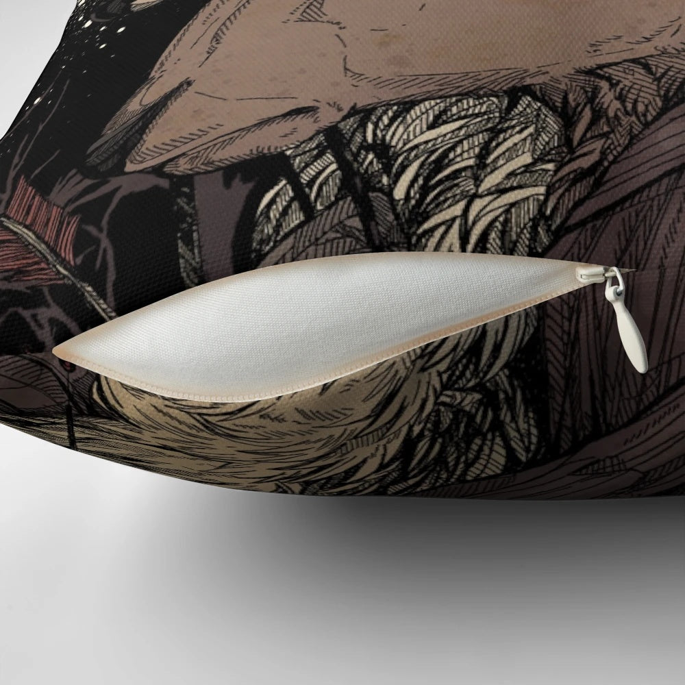 Elk King Pillow featuring a majestic elk design, perfect for nature-inspired home decor