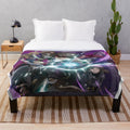 Majutsushi Orphen inspired plush blanket featuring characters and symbols from the anime and manga series