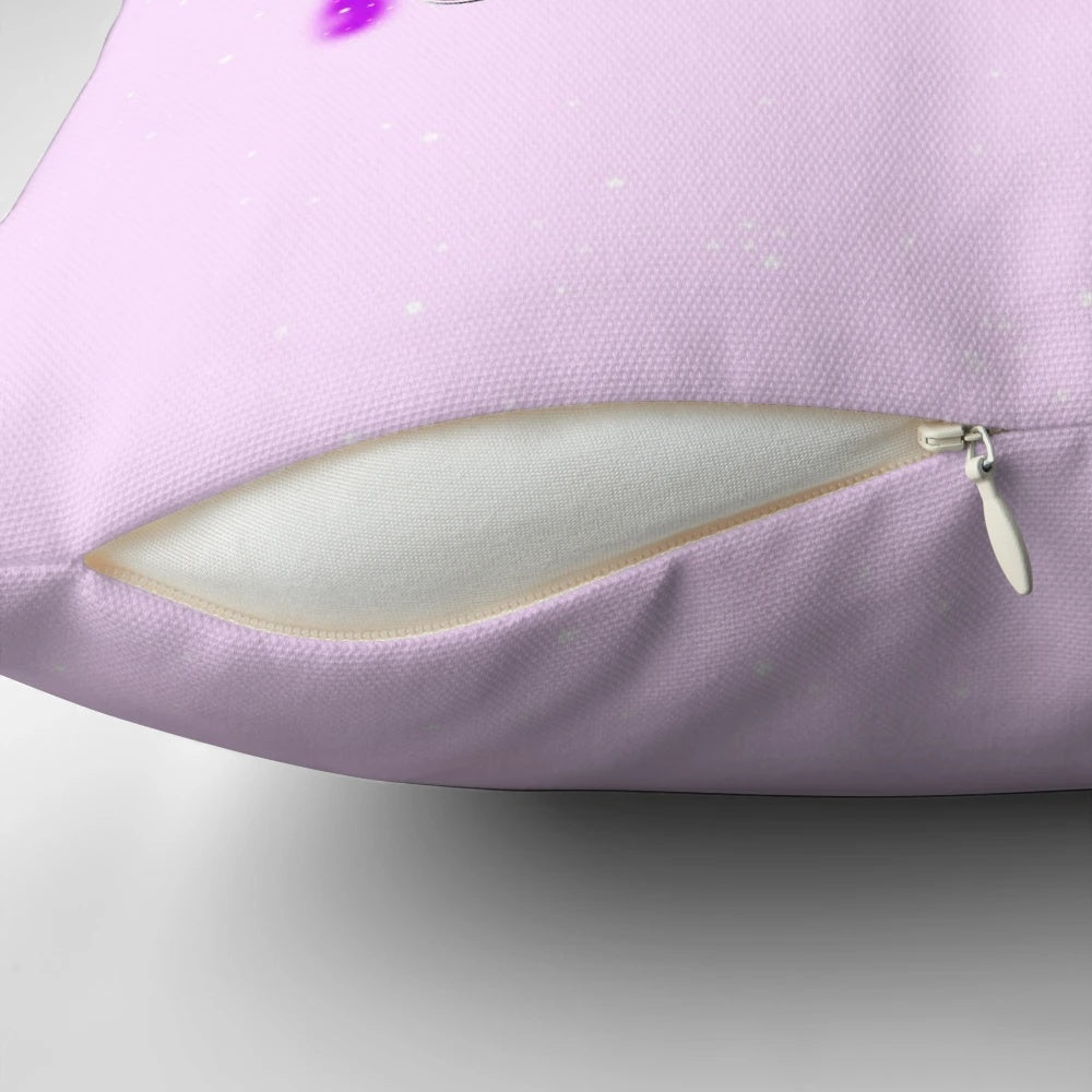 Mal Descendants Purple Pretty Girl Pillow with Dove Cameron Inspired Design