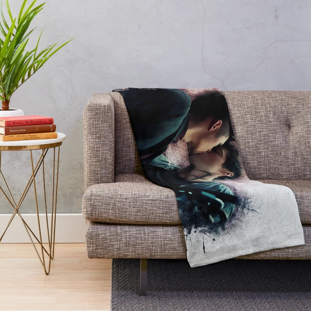 Malec Shadowhunters inspired plush blanket featuring Alec and Magnus