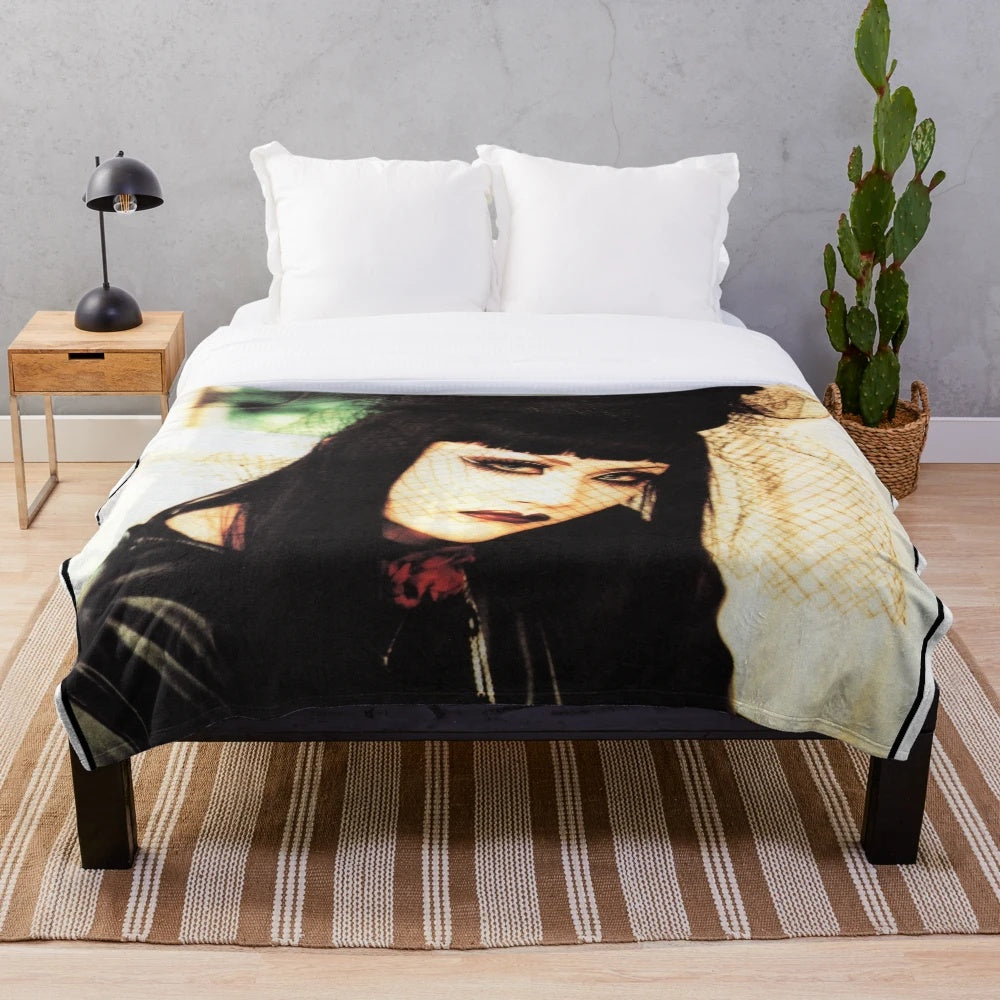 Malice Mizer inspired Mana plush blanket featuring the Japanese visual kei band