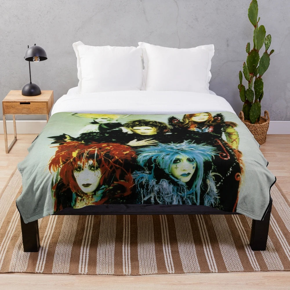 Malice Mizer merveilles era band picture plush blanket