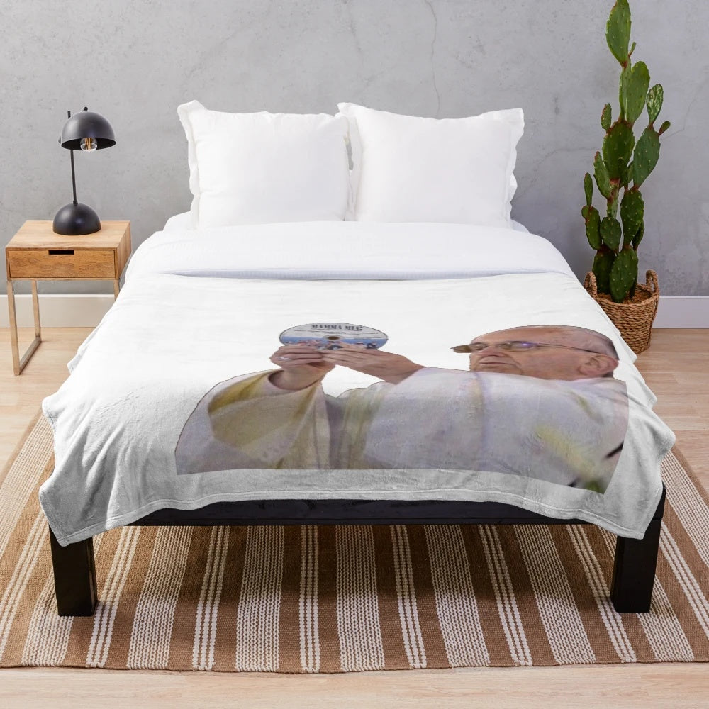Mamma Mia inspired plush blanket featuring ABBA music and design