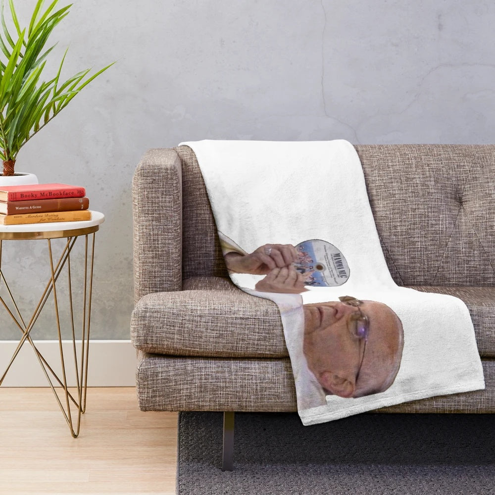 Mamma Mia inspired plush blanket featuring ABBA music and design