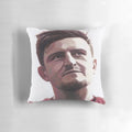 Harry Maguire T-Shirt Pillow, featuring the Manchester United defender and Spider-Man inspired design