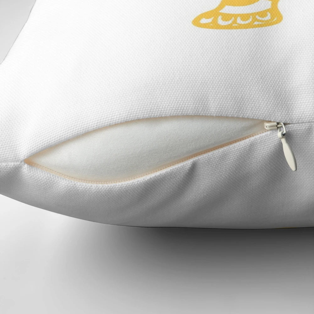 Mandala elephant design yellow pillow for bohemian, Indian, and spiritual home decor