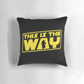 Mandalorian 'This is the Way' Baby Yoda Pillow featuring the iconic phrase and beloved character