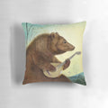 Mandolin Bear Decorative Pillow with Adorable Bear Design