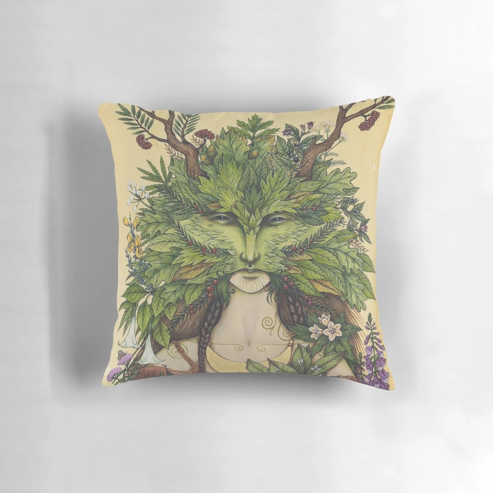 Mandragora Mother Pillow - Mystical, Herbal Decor for the Witchy Home