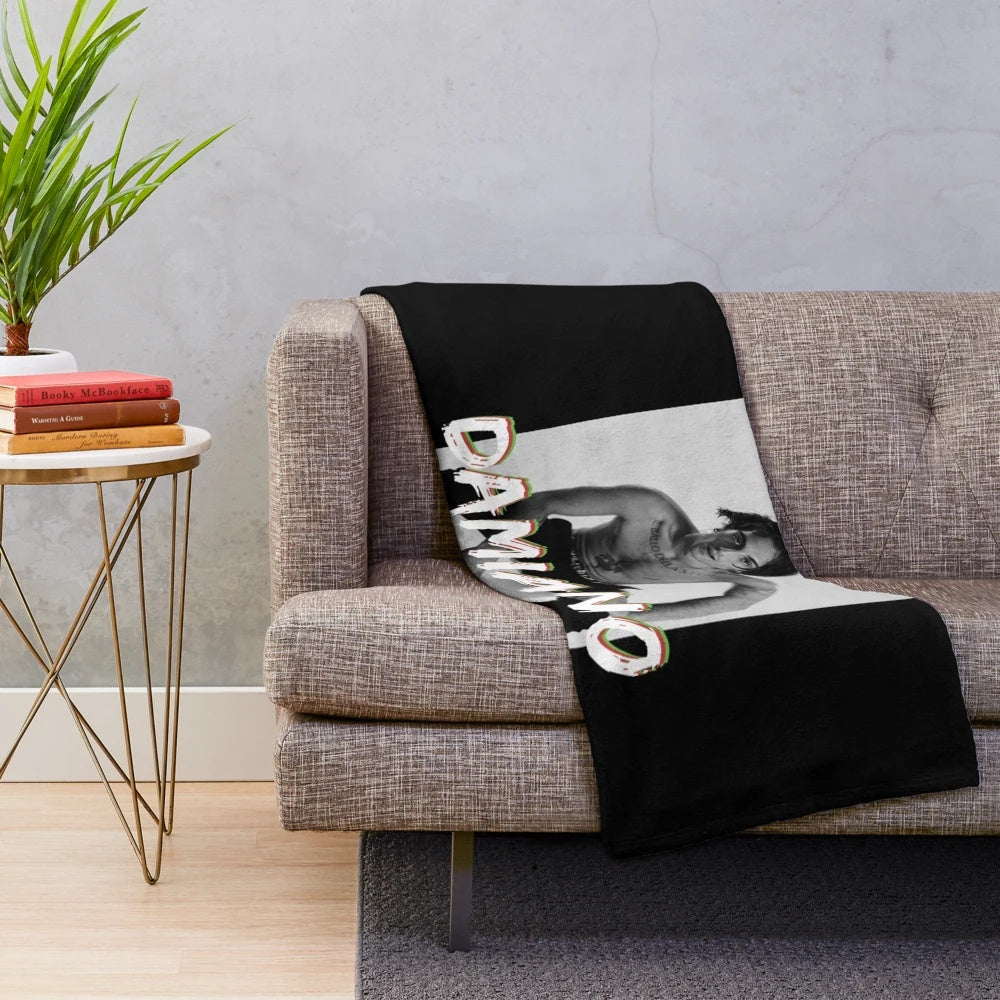 Maneskin Damiano David inspired plush blanket