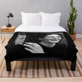 Maneskin inspired plush blanket featuring Damiano David