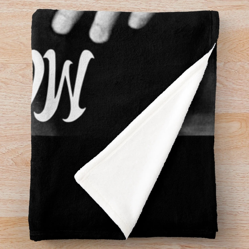 Maneskin inspired plush blanket featuring Damiano David