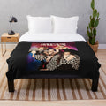 Maneskin inspired plush blanket featuring the Italian rock band