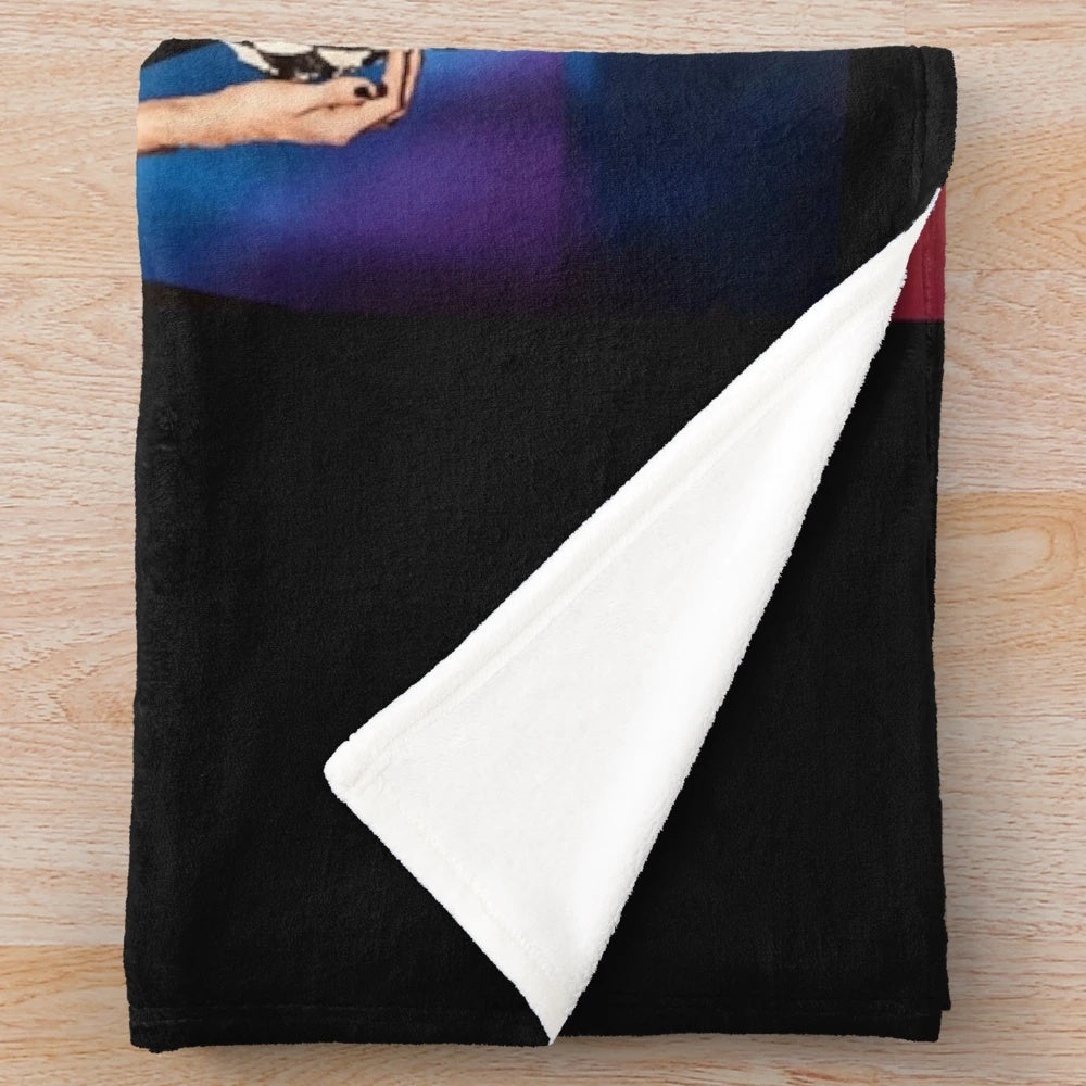 Maneskin inspired plush blanket featuring the Italian rock band