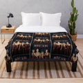 Maneskin rock band themed plush blanket