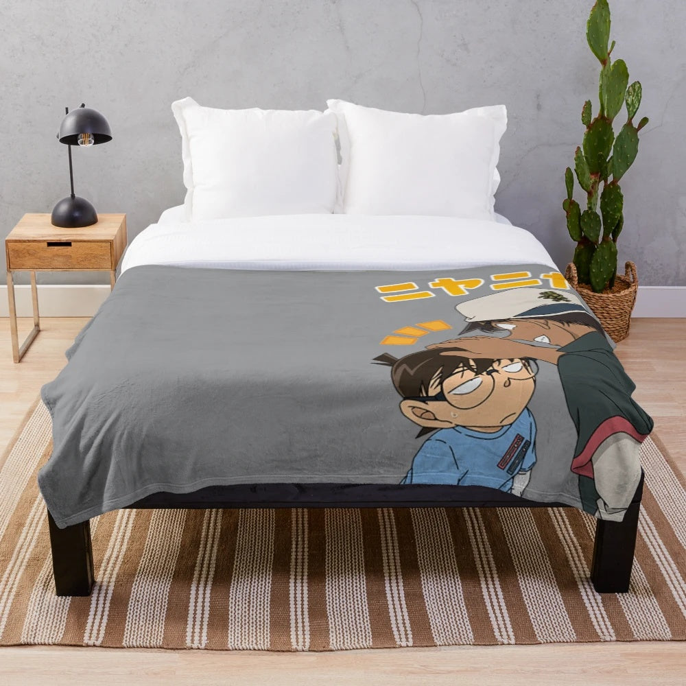 Meitantei Conan Hattori Heiji inspired plush blanket
